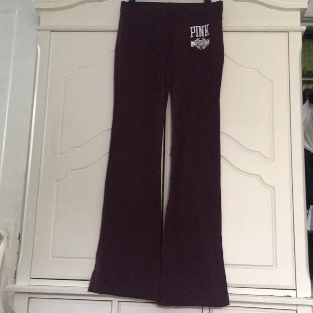 Victoria Secret PINK Burgendy Sweatpants